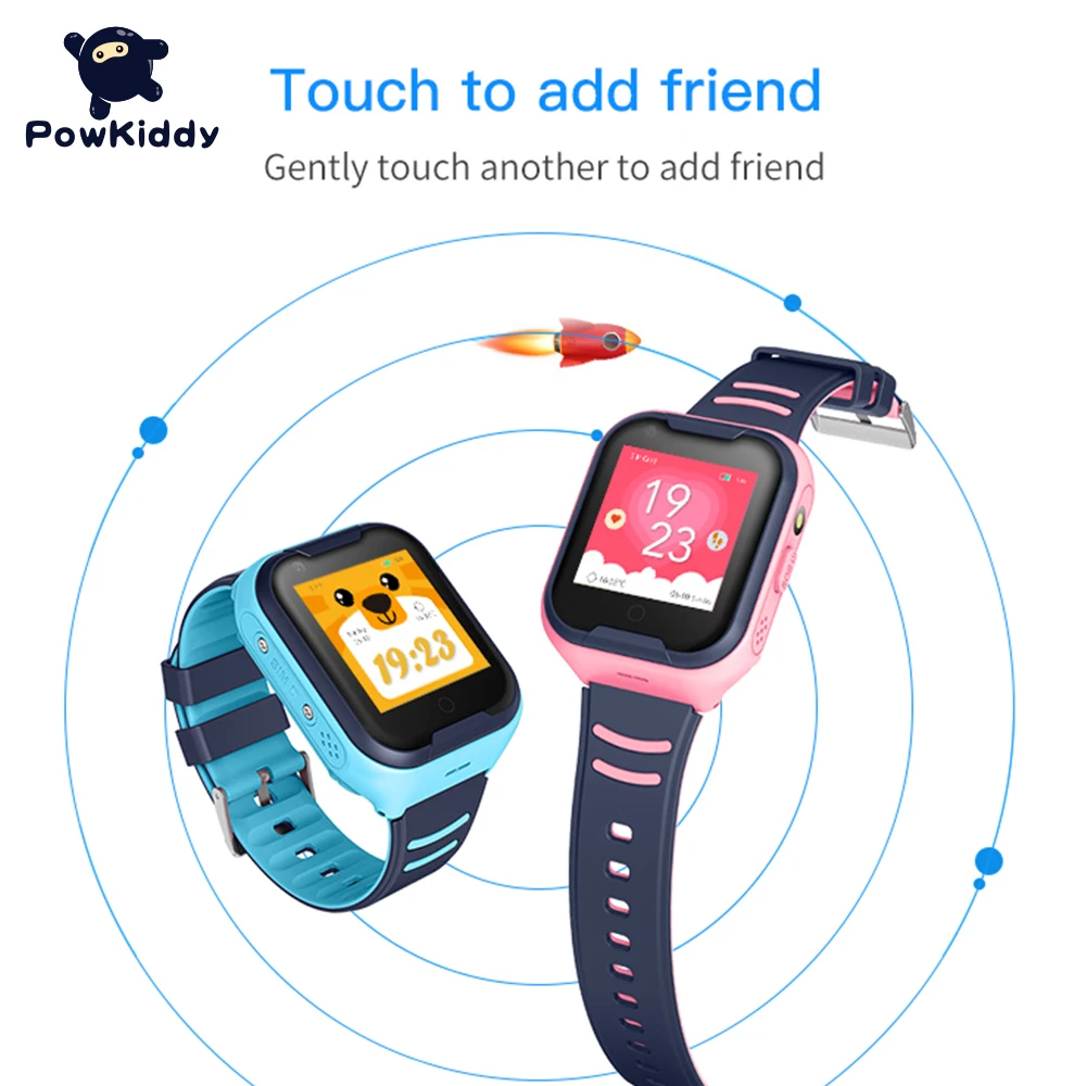 

POWKIDDY Children's Smart Watch With Sim Card Camera Waterproof IP67 Smart Watch Boy Girl Gift W38 Android Children Phone Watch