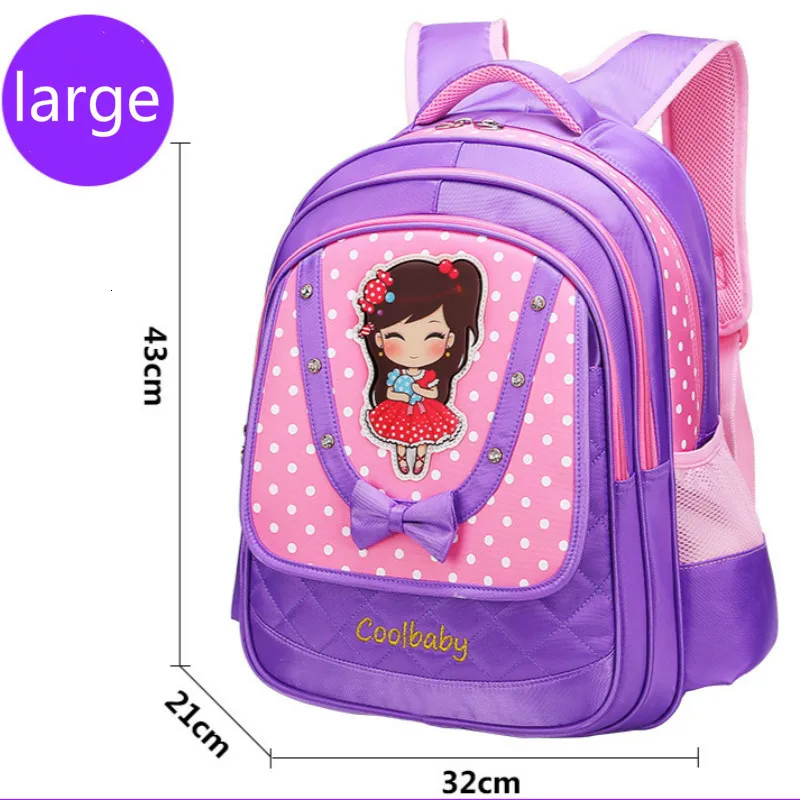 Satchel School Bags For Girls cartoon Backpack Kids Children Waterproof Orthopedic princess school Backpack kids Mochila Escolar