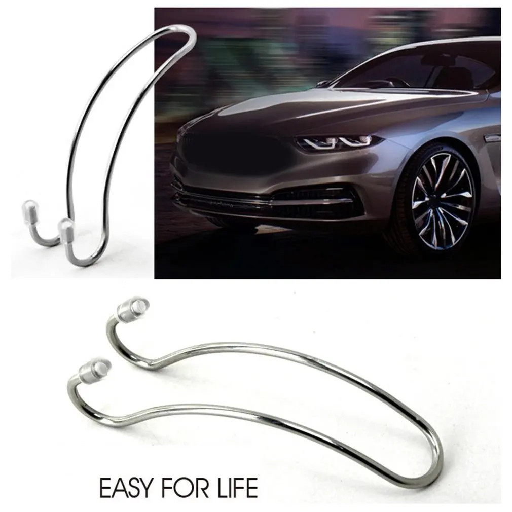 

1 Set Stainless Steel Hook Vehicle Car Seat Headrest Hanging Hanger Bag Holder Car Hanger Vehicle Storage Fastener Clip