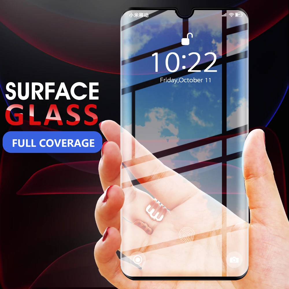 Закаленное 3d стекло с изогнутыми краями для Xiaomi Mi Note 10 Защитная пленка экрана CC9 Pro