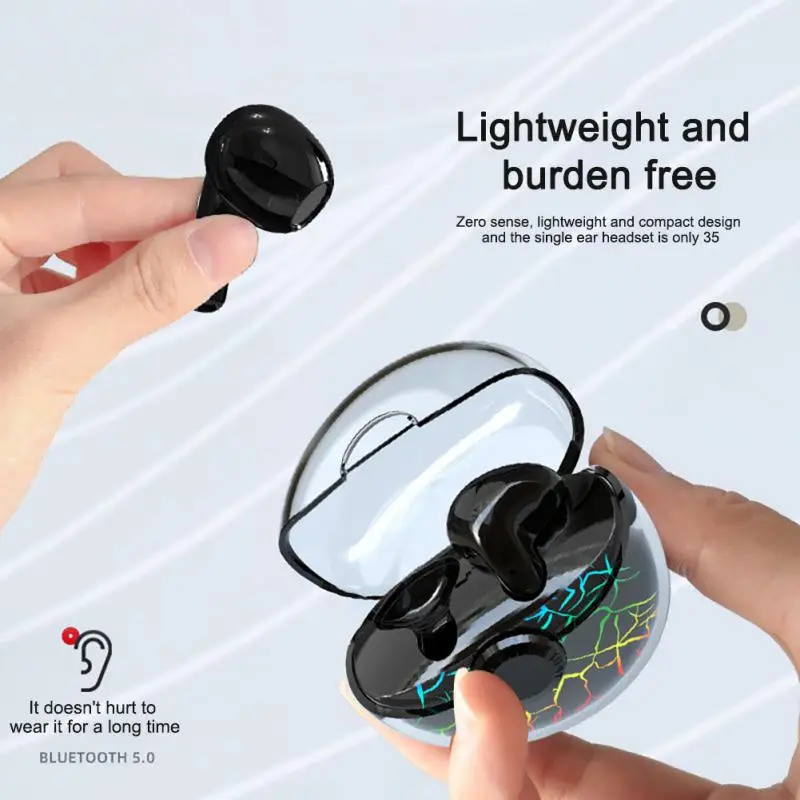 

TWS Support Bluetooth 5.0 Earphone Wireless Headphone HiFi Music Earbud Sports Gaming Headsets Charing Box For IOS Android Phone
