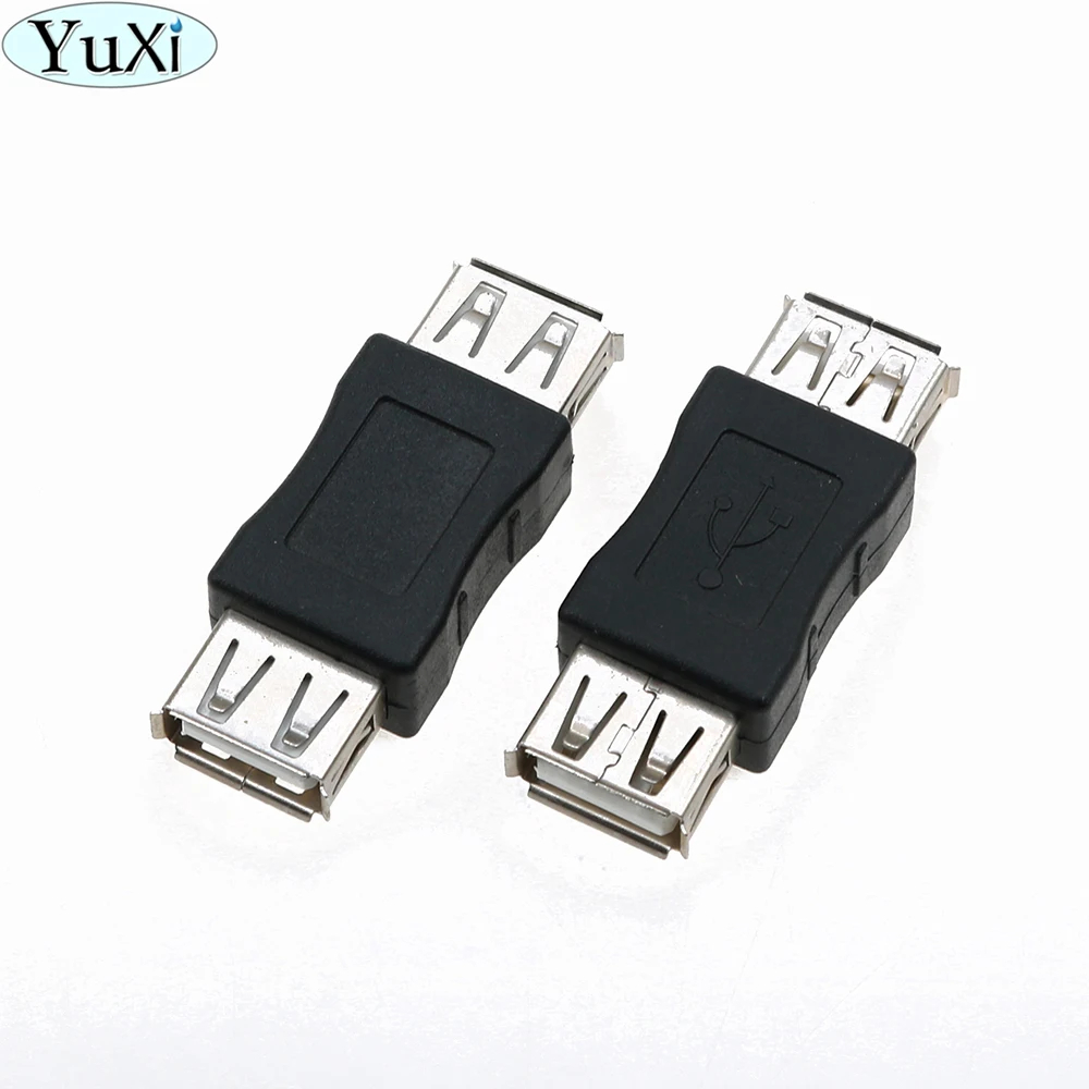 

YuXi 1PCS Double head USB 2.0 Type A Female to A Female Coupler Adapter Connector F/F Converter