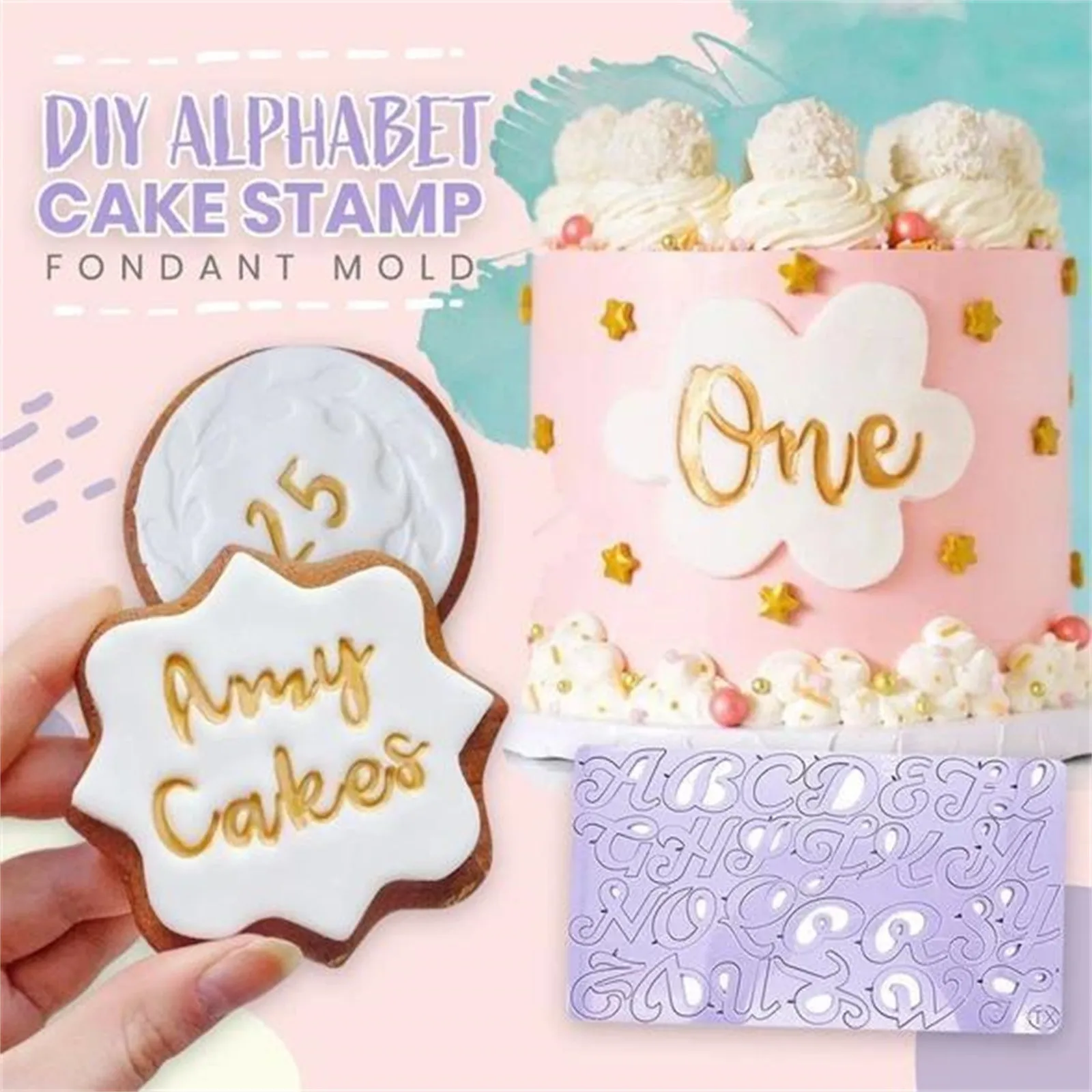

Diy Alphabet Number Cake Stamp Unique Fondant Shape Cake Fondant Mold molde silicona pastelera moule patesserie