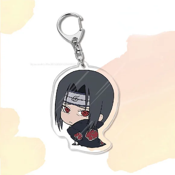 Аниме нарутос брелок Учиха Саске мультяшная фигурка Q версия акриловый для
