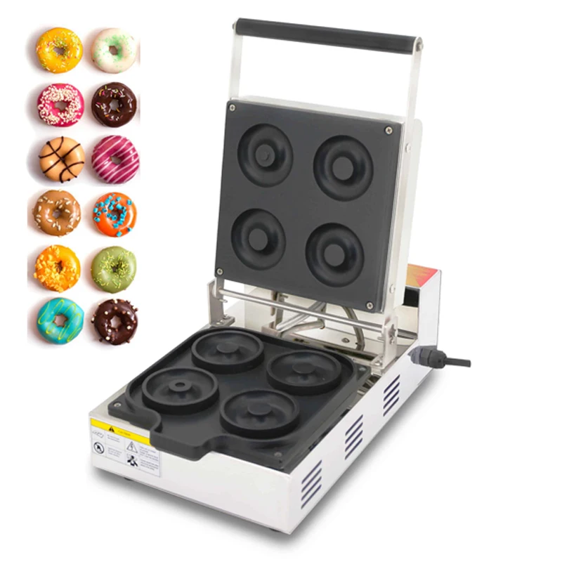 

Donut Machine Stainless Steel Body Four Sweet Wheat Circle Commercial Snack Equipment NP-100 Donut Making Machine 110v/220v 1PC