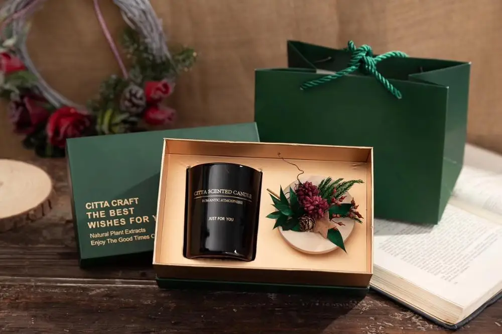 Подарочная коробка для рождественской свечи|Свечи| |