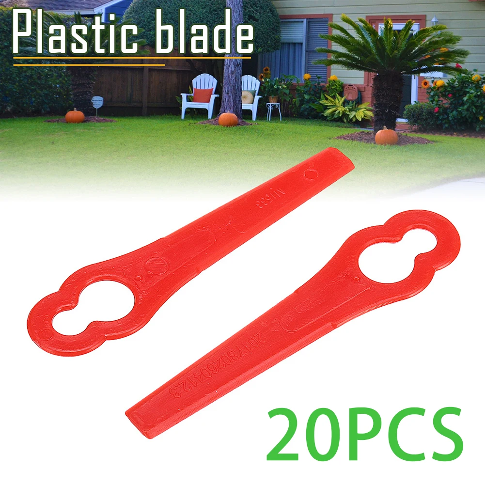 20 шт. пластиковый триммер для травы садовый сад парк газонокосилка лезвие