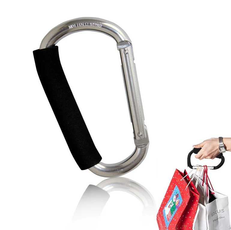 

1Pcs Universal Vehicle Hanging Buckle Large Buggy Mummy Clip Pram Pushchair Shopping Bag Hook Carabiner