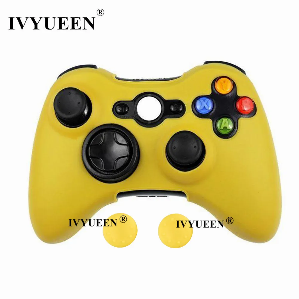 IVYUEEN 20 цветов мягкий силиконовый защитный чехол для microsoft Xbox 360 проводной/беспроводной контроллер аналоговые палочки крышки