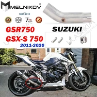 motorcycle exhaust muffler escape db killer modified middle link pipe tube slip on for suzuki gsr750 gsr 750 exhaust