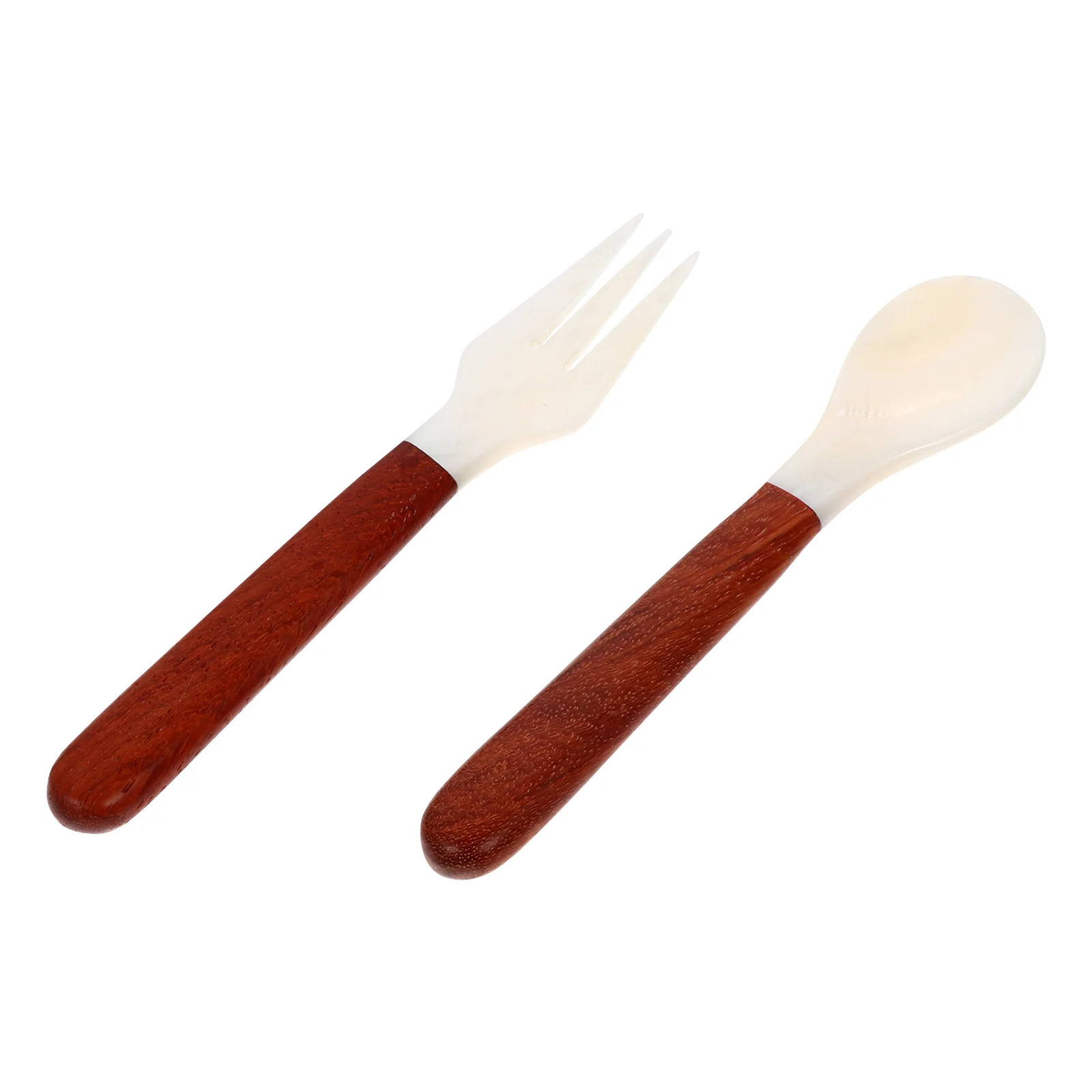 

2 шт., десертная ложка с деревянной ручкой