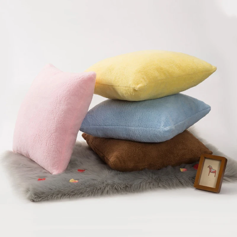 Хлопок бархат наволочка 50*50 см квадратные декоративные подушки одноцветные 15