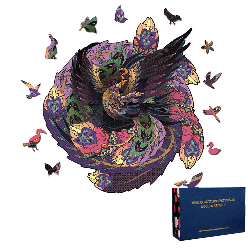 

3D Wooden Jigsaw Puzzle Dragon Board Set Toy Gift Educational Games Toys Interesting Mythical Puzzles For Adults Kids Xmas