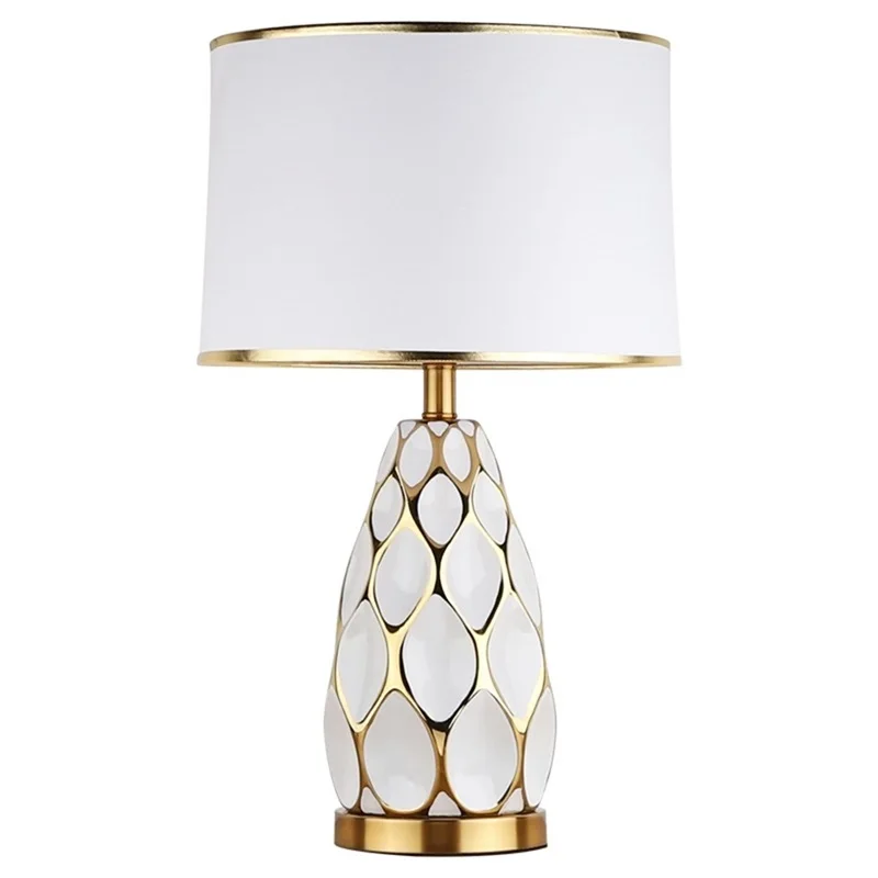 AOSONG Керамические настольные лампы роскошные современные ткани для фойе гостиной