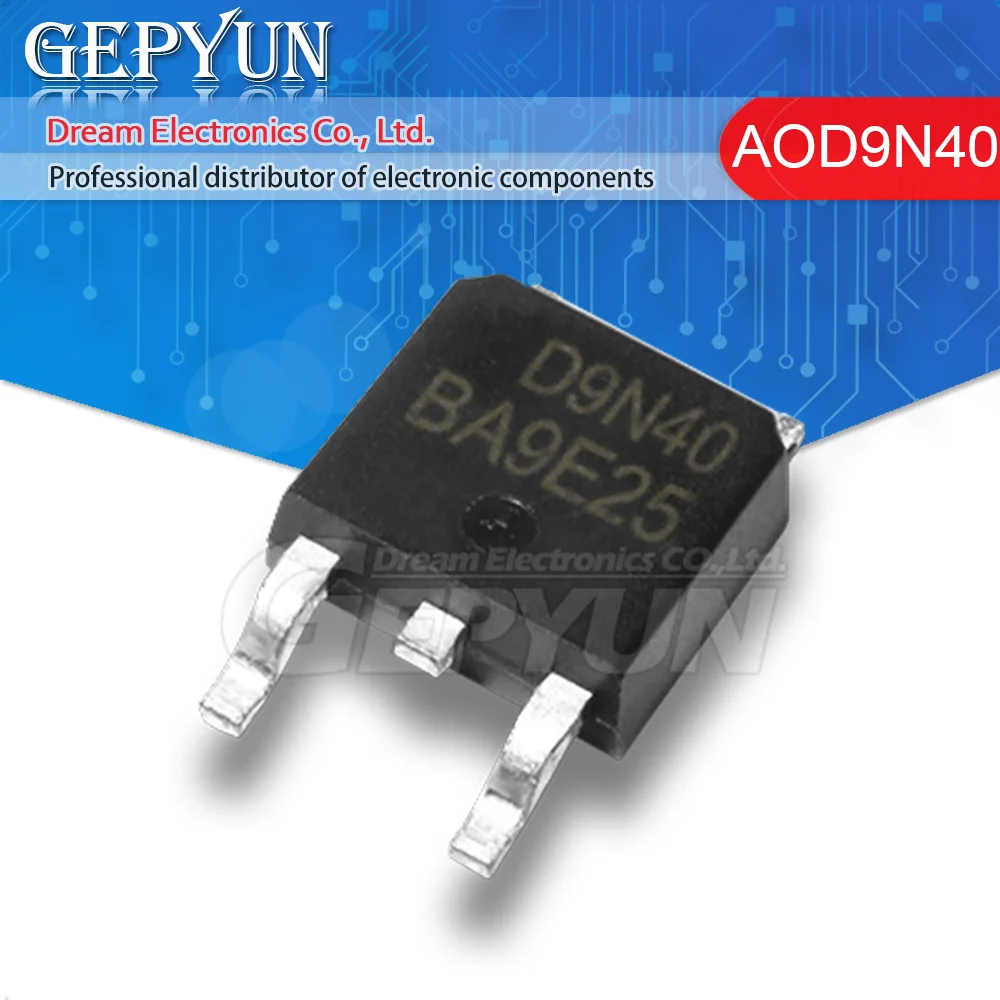 

10 шт. D9N40 AOD9N40 AO TO-252 400V 8A новый оригинальный