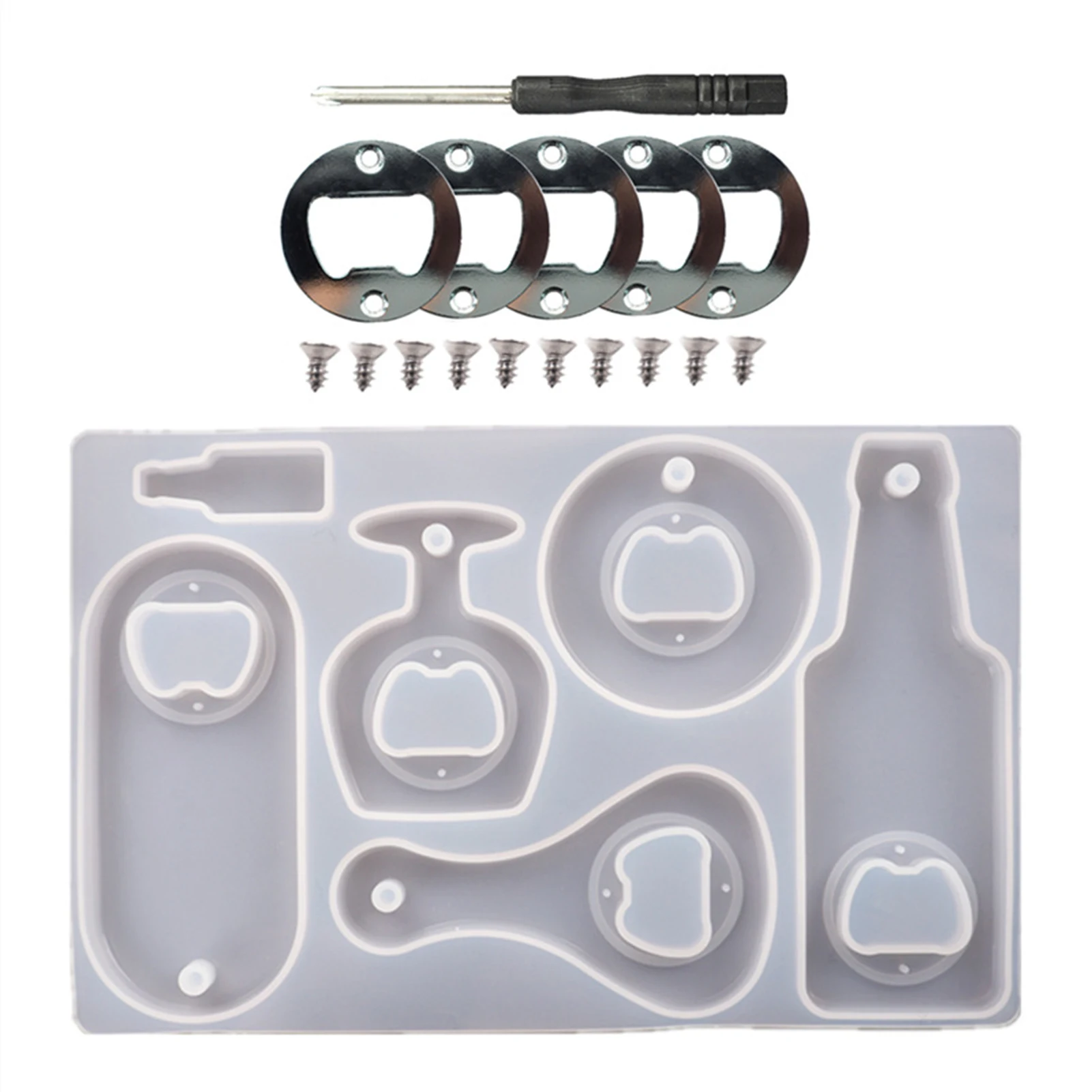 

Bottle Opener Mold Resin Epoxy Silicone Beer Spanner Mould Asily Taken Out Of The Molds For Resin Kitchen Tools Accessories