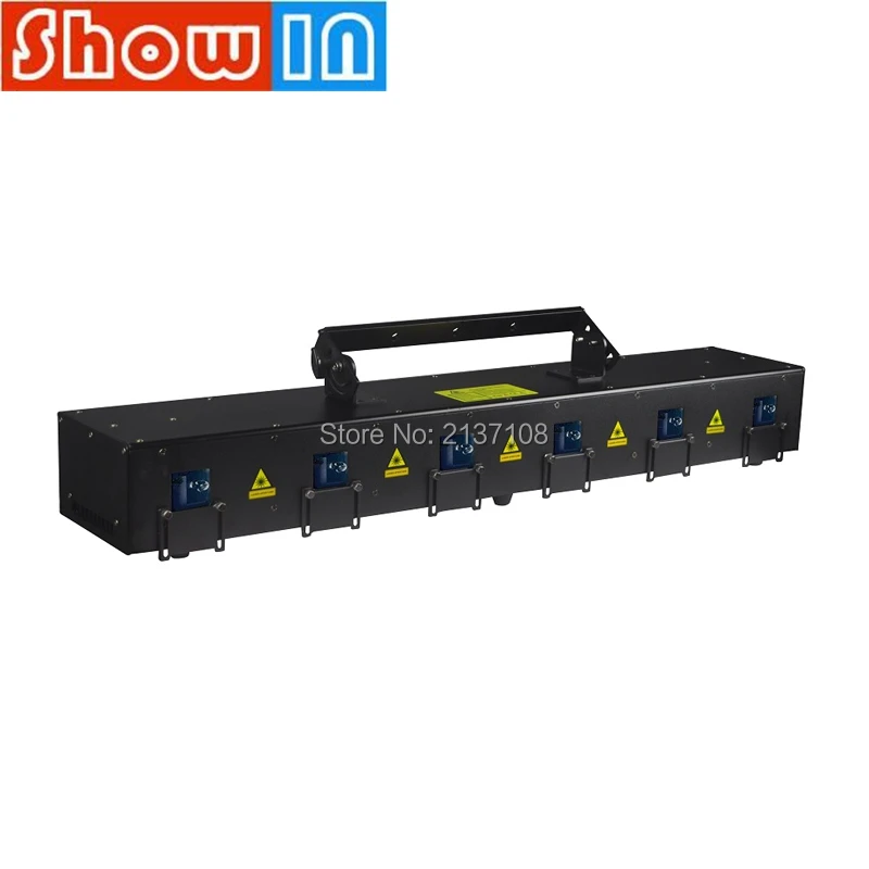 6 головок RGB анимационный лазерный проектор 1 Вт/2 Вт/3 Вт для сценического диджея