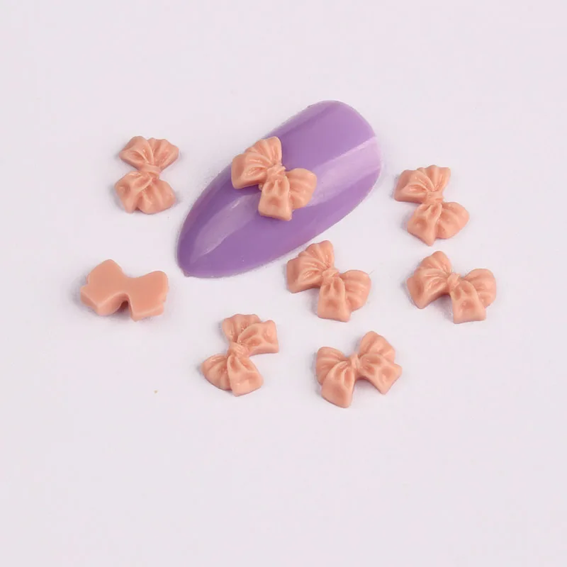 Мини матовый индивидуальный резиновый бант 6x8 мм аксессуары для Стразы дизайна