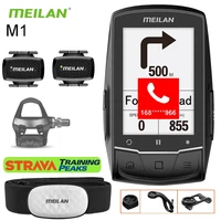 meilan m1m2 gps bicycle computer wireless speedometer navigation bike odometer ant cadence sensor heart rate monitor strava