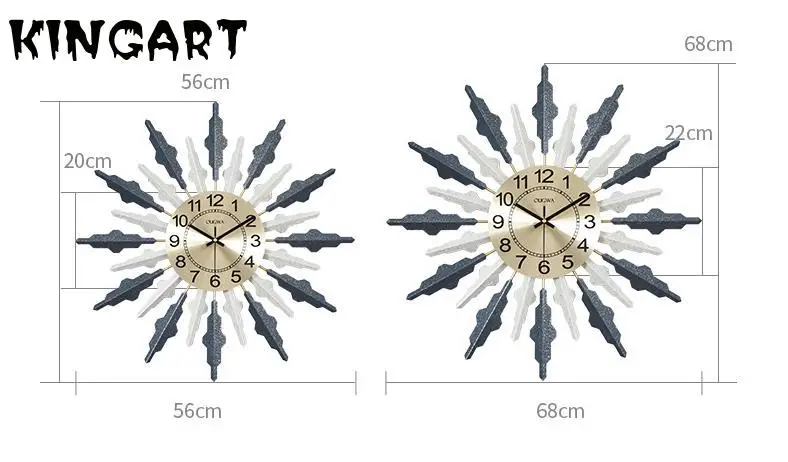 Винтажные настенные часы большие подвесные домашний декор современный дизайн
