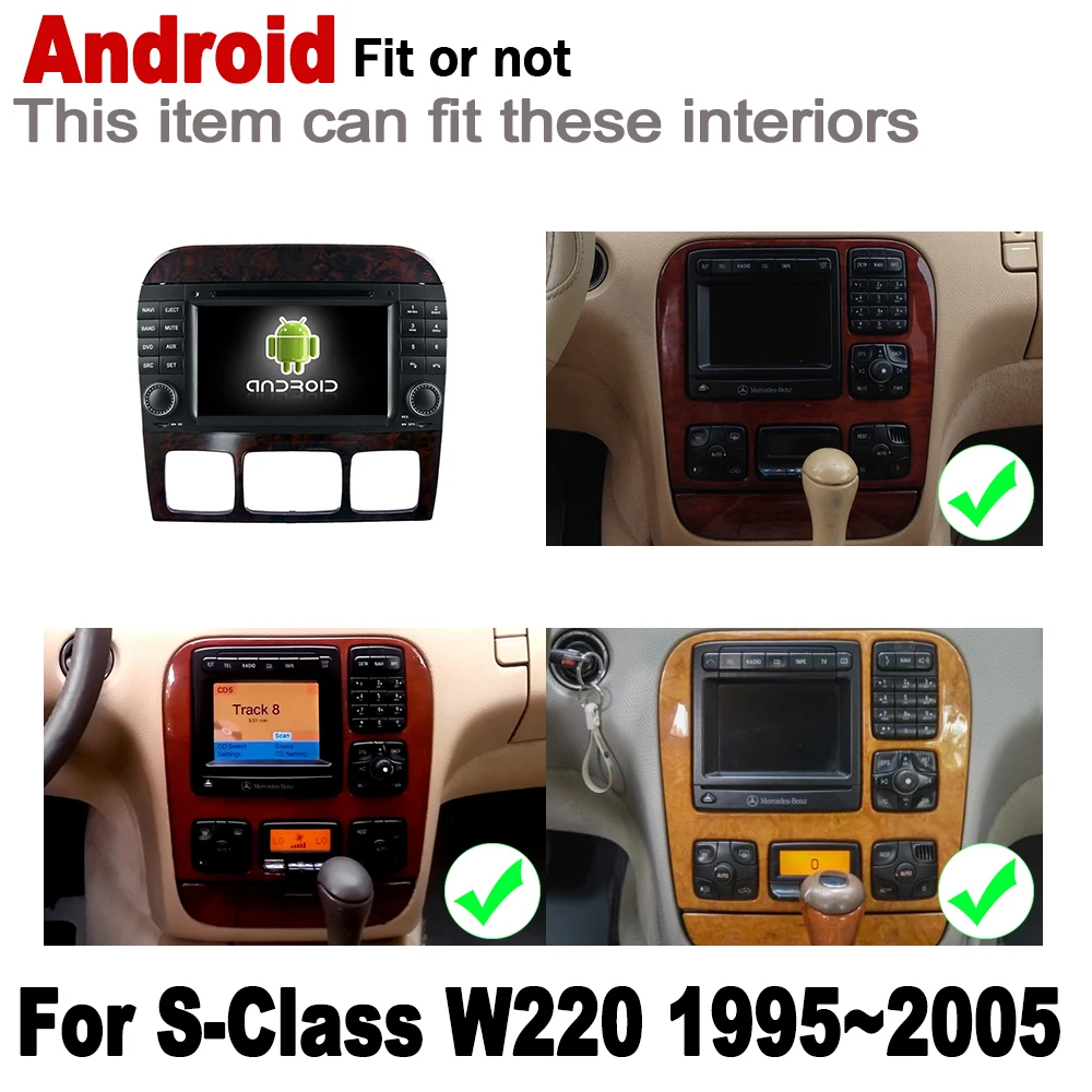 Для Mercedes Benz S Class W220 1995 ~ 2005 NTG Автомобильный мультимедийный плеер Android GPS 2 Din