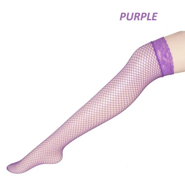 fishnet stocking pur Сексуальные кружевные чулки с вышивкой Подвязки Пояс для женщин чулок Пояс для чулок Свадебные Подвязки пояса черный - Цвет: fishnet stocking pur