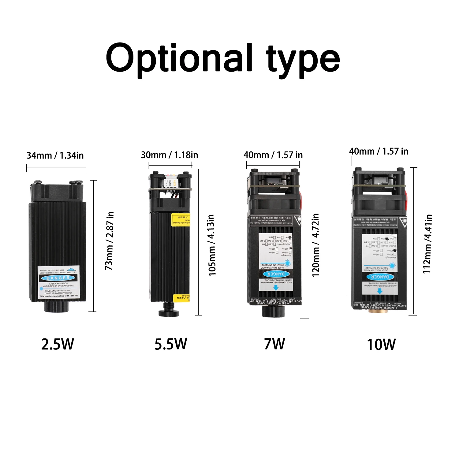 Лазерный гравер 2 5 Вт 10 регулируемый фокус для портативного гравировального