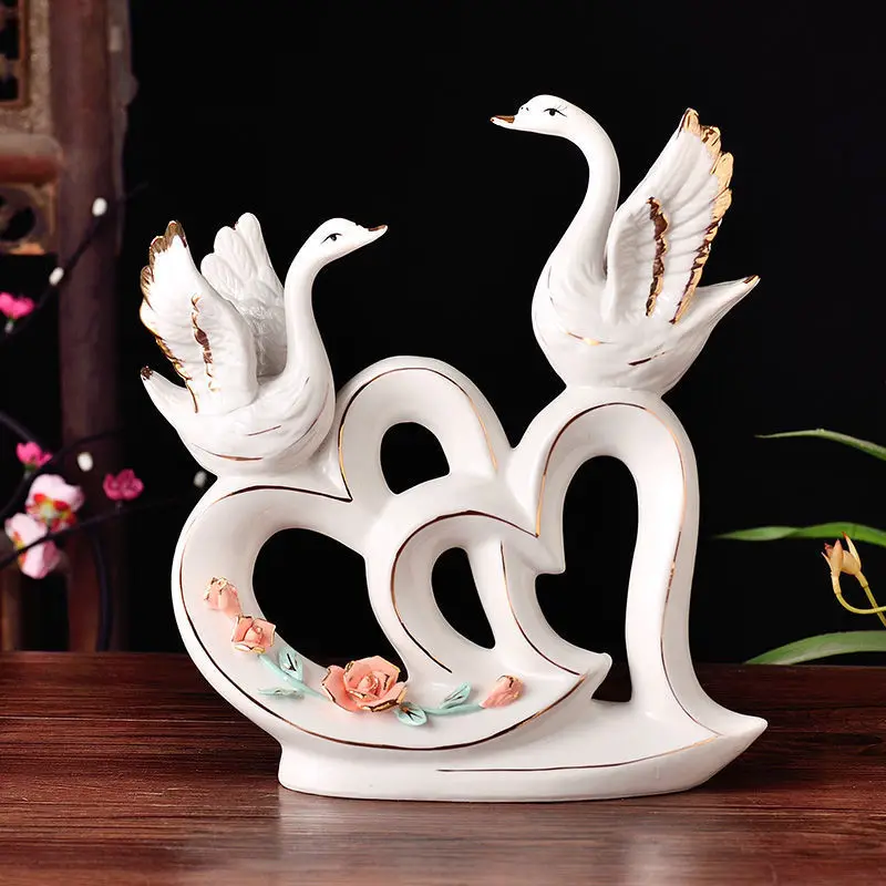 

Love Wwans Ceramic Decoration Blessing Living Room Display Wedding Gifts Living Room TV Cabinet Decorations