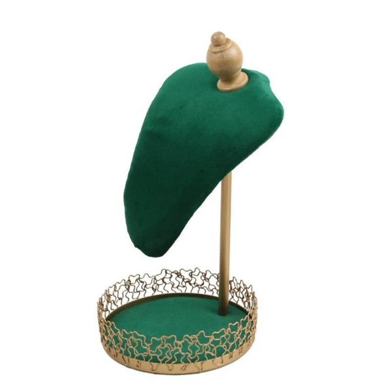 Модный портрет шеи ювелирных изделий стенд металлический колье из фланелевой