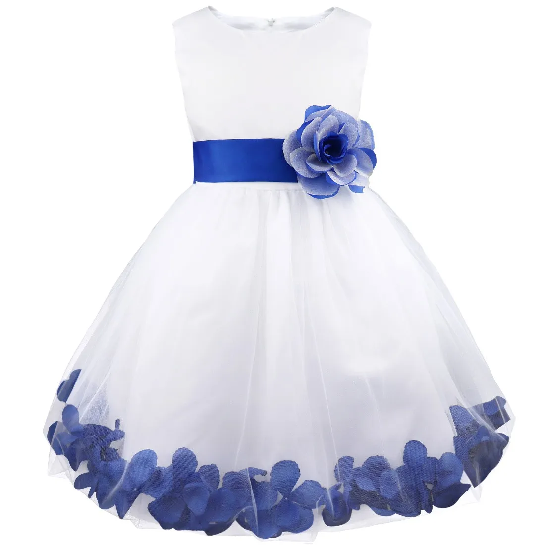 

Kids Wedding Flower Girls Dress Elegant Tulle Princess Dress Ball Gown Formal Tutu for Birthday Party Pageant Bridesmaid Prom