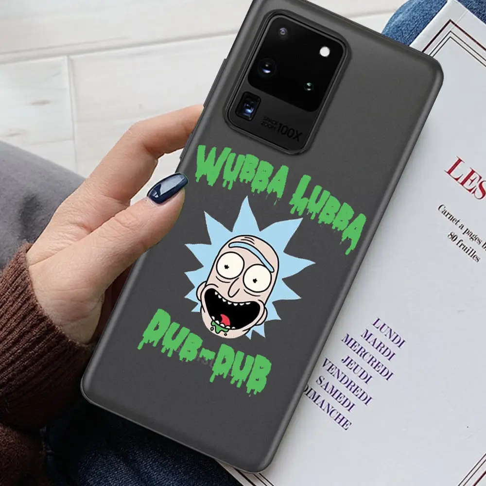 

Phone Cases Rick Morty For Samsung S21 Plus Case A10 A51 A71 A50 Etui Funda galaxy s10 plus S8 S9 S20 Ultra Silicone Coque