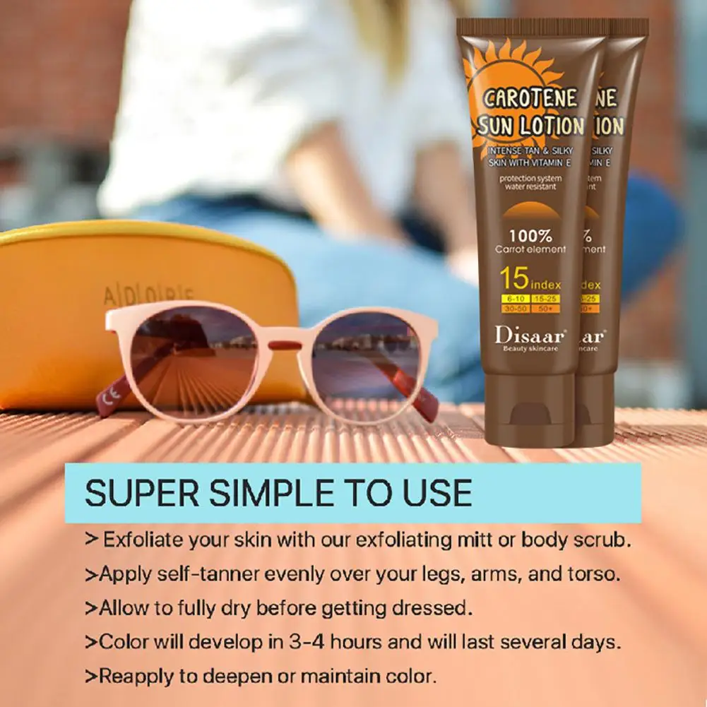 Бронзовый натуральный загар для тела самозагаряющийся крем загара увлажняющий