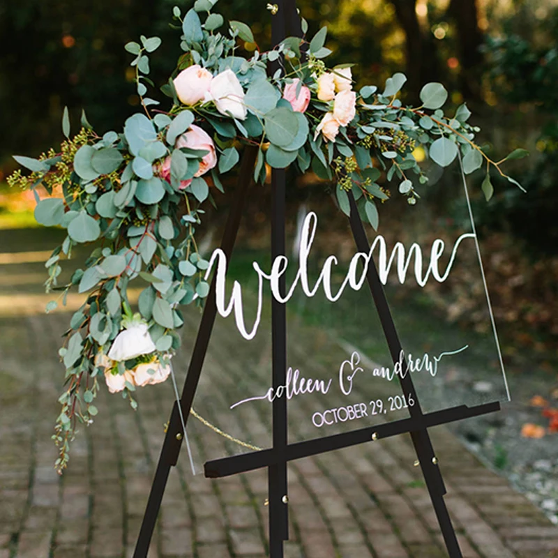 Заказной Свадебный знак свадебные знаки акриловый люцитовый с заказной