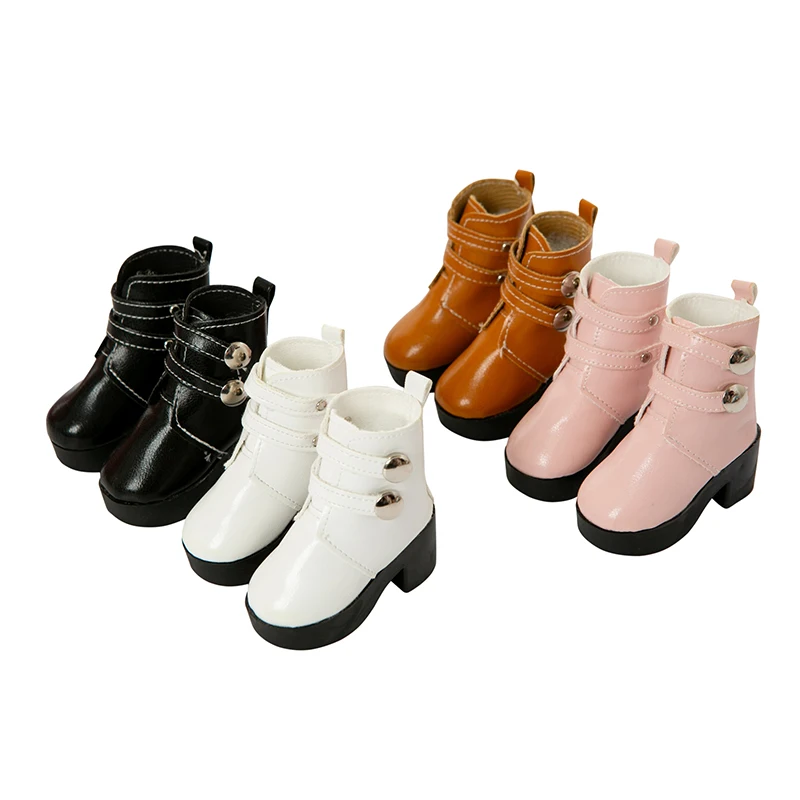 

Doll Shoes Accessories Leather Shoes Pink Black Born Baby Fit 18 inch 40-43cm For Baby Birthday Festival Gift