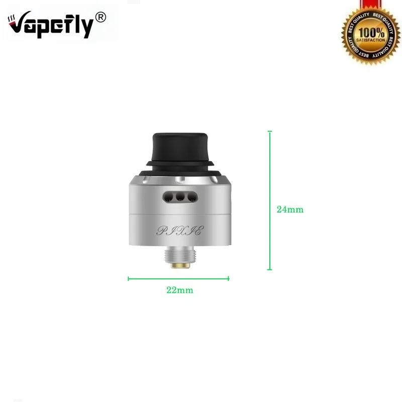 Оригинальный бак Vapefly Pixie RDA с одной катушкой 22 мм испаритель Vape 510 нить для Squonk Mod VS
