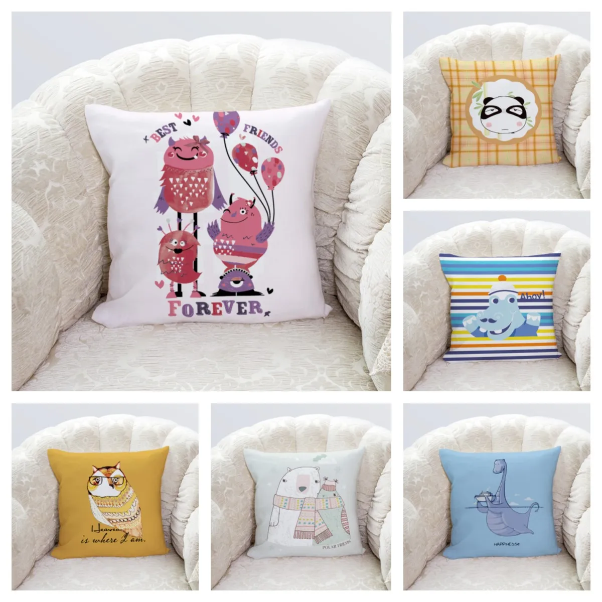 

Nordic ins wind cushion cover sofa pillow cover home decoration car bedside cushion cover multiple sizes can be customized