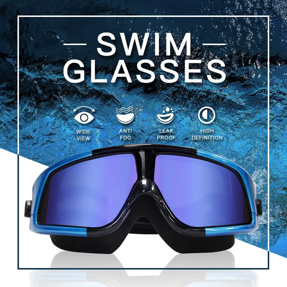 DMAR очки для плавания с гальваническим покрытием противотуманные и дайвинга