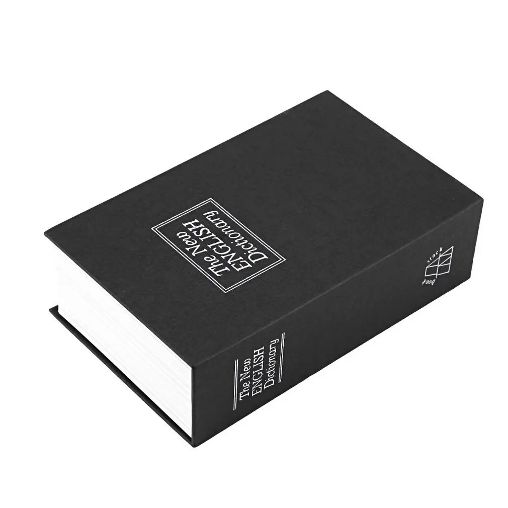 Безопасность коробка словаря Ключ книга Сейф замок Коробка для хранения Копилка