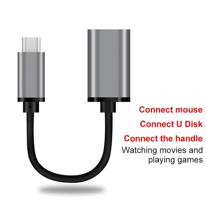 

1PC Usb 3.1 Type-C OTG Cable Type-C To Usb Female Adapter Cable Two-in-one Transmission Device Accessories For Xiaomi Smartphone
