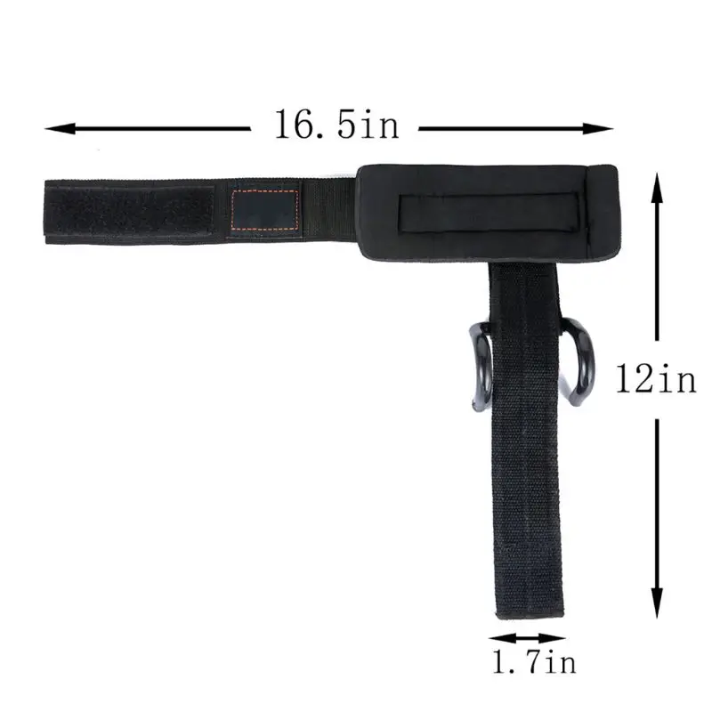 

1pair Pull-up Rod Hook Cotton Lifting Straps with Neoprene Wrist Pad Support