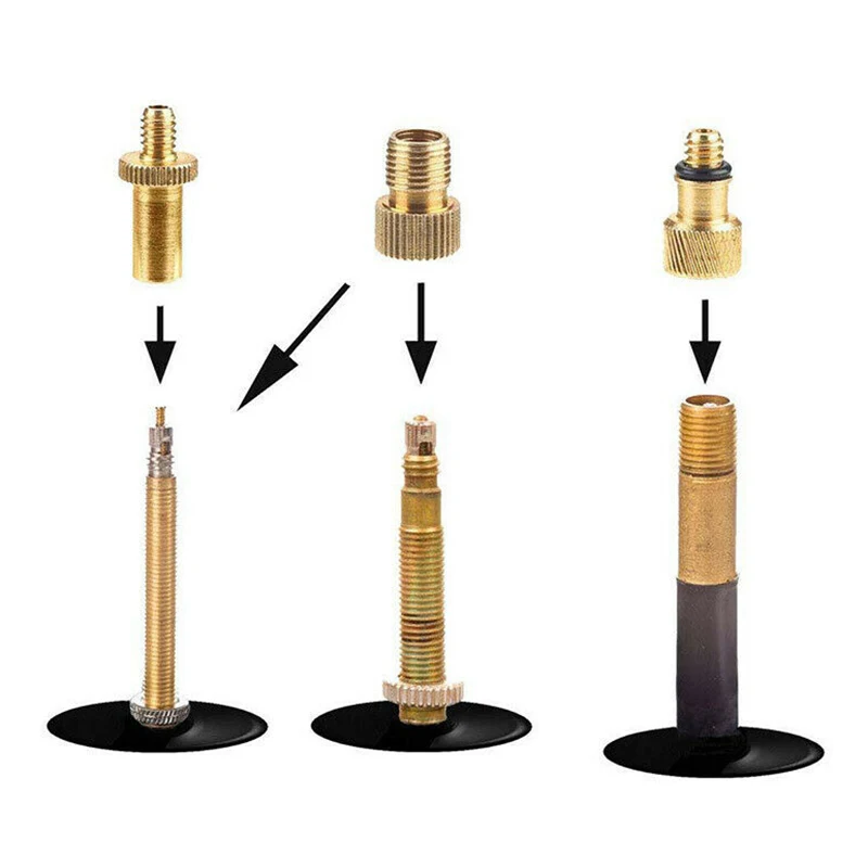 15 stücke set ventil adapter kit fahrrad reifen luft düsen pumpe reparatur radfahren werkzeuge pumpen adapter inflator ersatzteile free glob