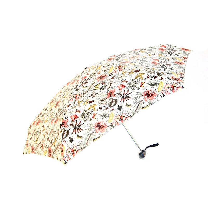 

Folding Flower Umbrella Rain Women Three Folding Customized Umbrella Female Rain Tools Unique Parasol Umbrella Lace Umbrella