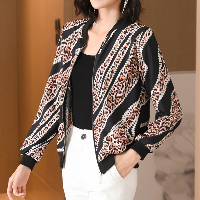 Куртка Женская Базовая на молнии с длинным рукавом модный тонкий короткий пиджак