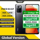 Смартфон глобальная версия POCO X3 GT, 8 ГБ, 128 ГБ256 ГБ, NFC, MTK 1100, 67 Вт, турбо-зарядка, 6,6 дюйма, 120 Гц, 5000 мАч, тройная камера 64 мп