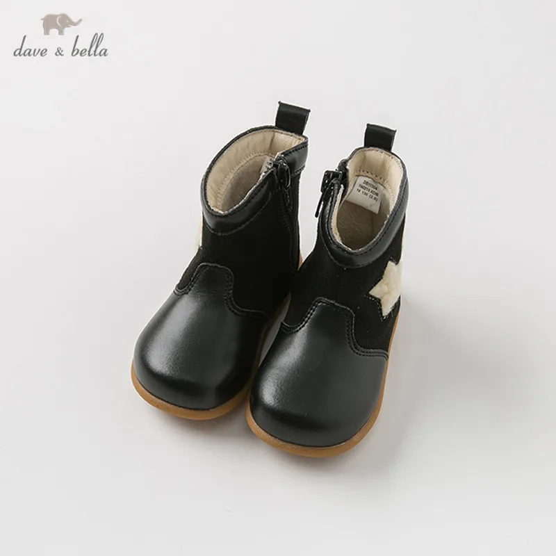 DB11304 Dave Bella/зимние ботинки для новорожденных девочек модная обувь модные детская