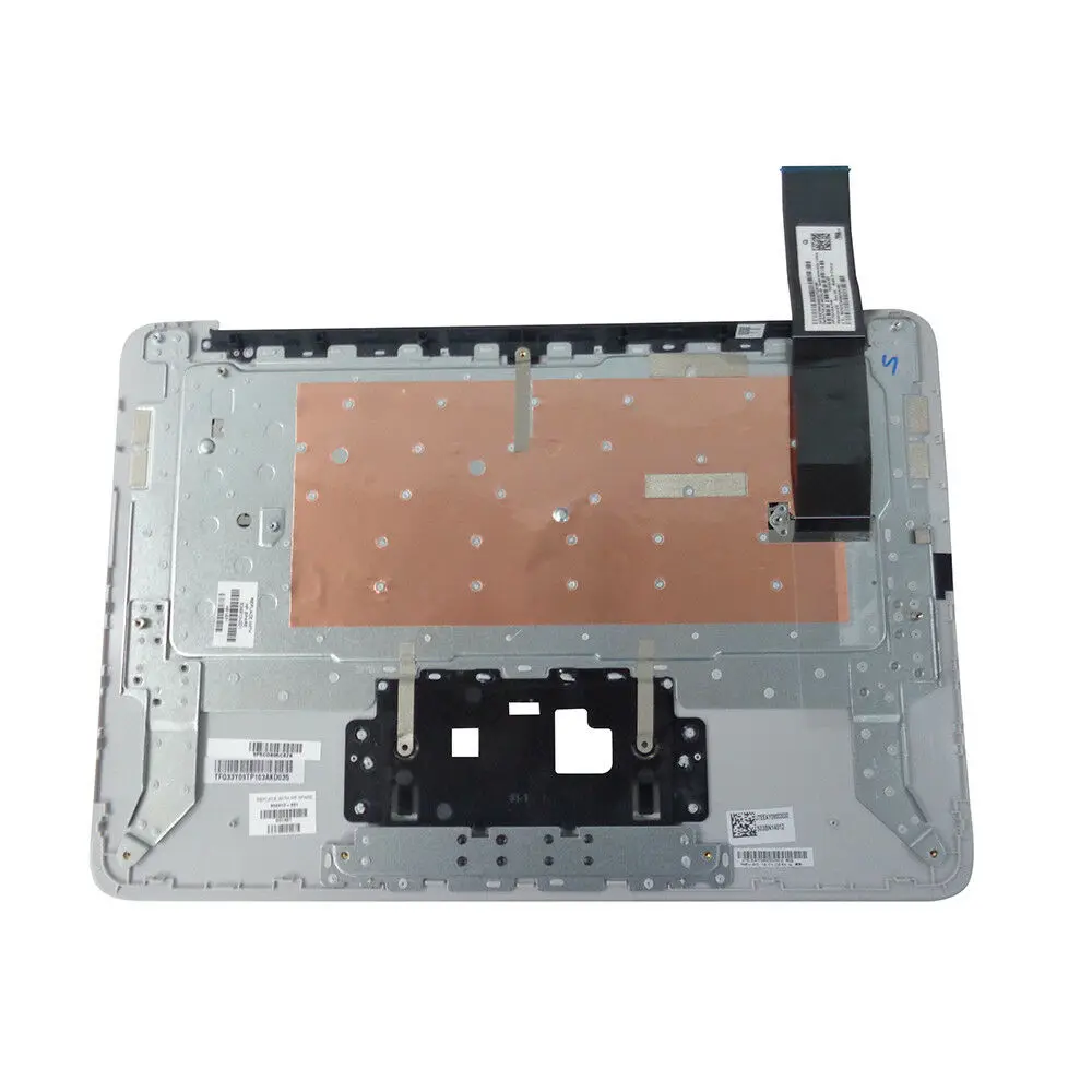 

NEW FOR HP Chromebook 14 G4 Silver Palmrest & Keyboard 834913-001