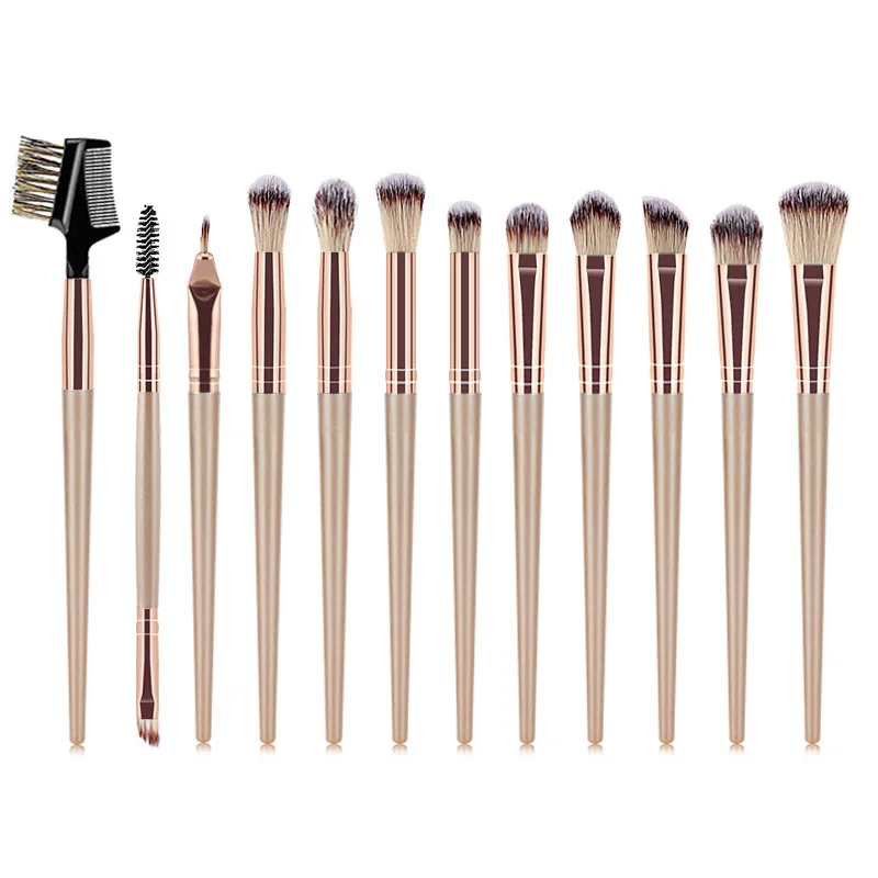 12 шт. макияж для глаз набор мягкая кожаная сумка Профессиональный