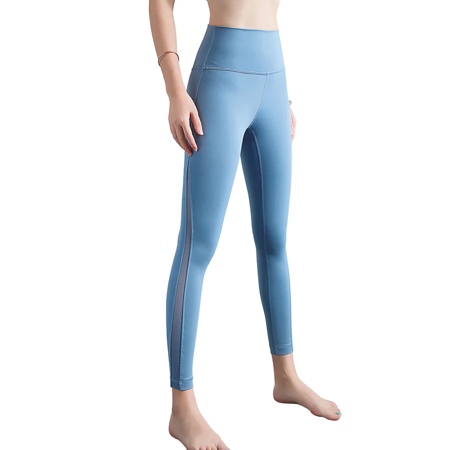 Леггинсы для йоги Сетчатые эластичные бесшовные с высокой талией|Штаны йоги| |