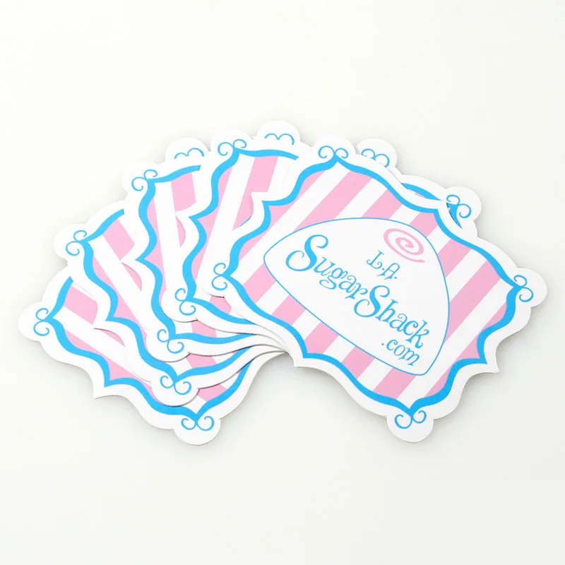 Трафаретная печать наружное УФ-покрытие пользовательские высекальные наклейки