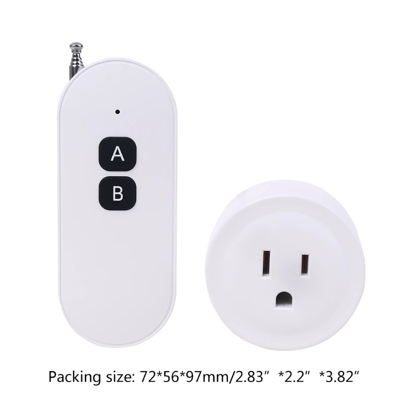 

433mhz Wireless RF Remote Control Manual Mode Home Office Smart Power Socket US